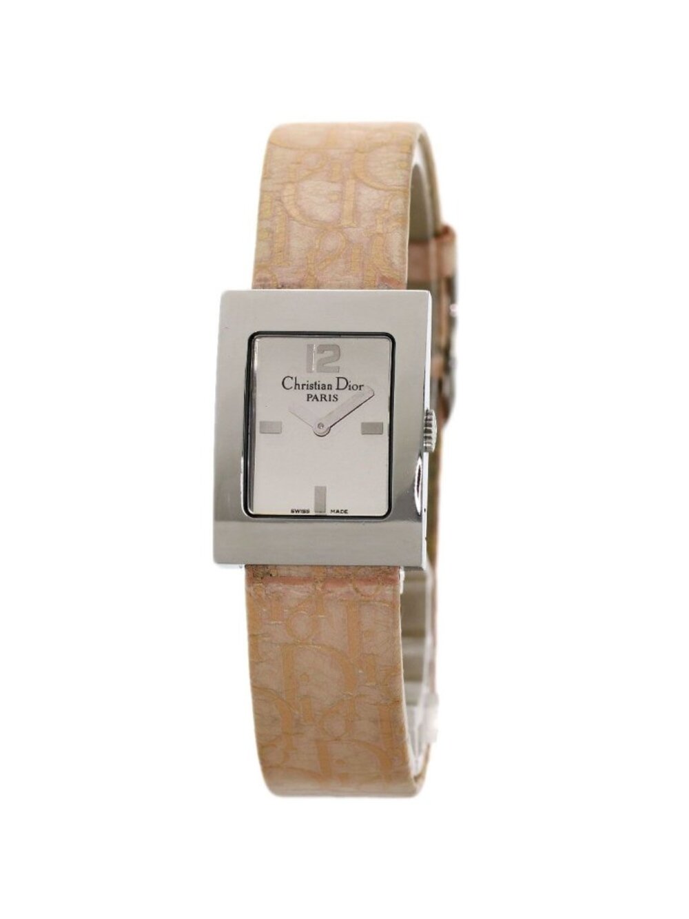 Dior Christian Maris Watch SS Leather - Picture 1 of 15